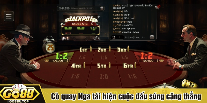 Cò quay Nga tái hiện cuộc đấu súng căng thẳng